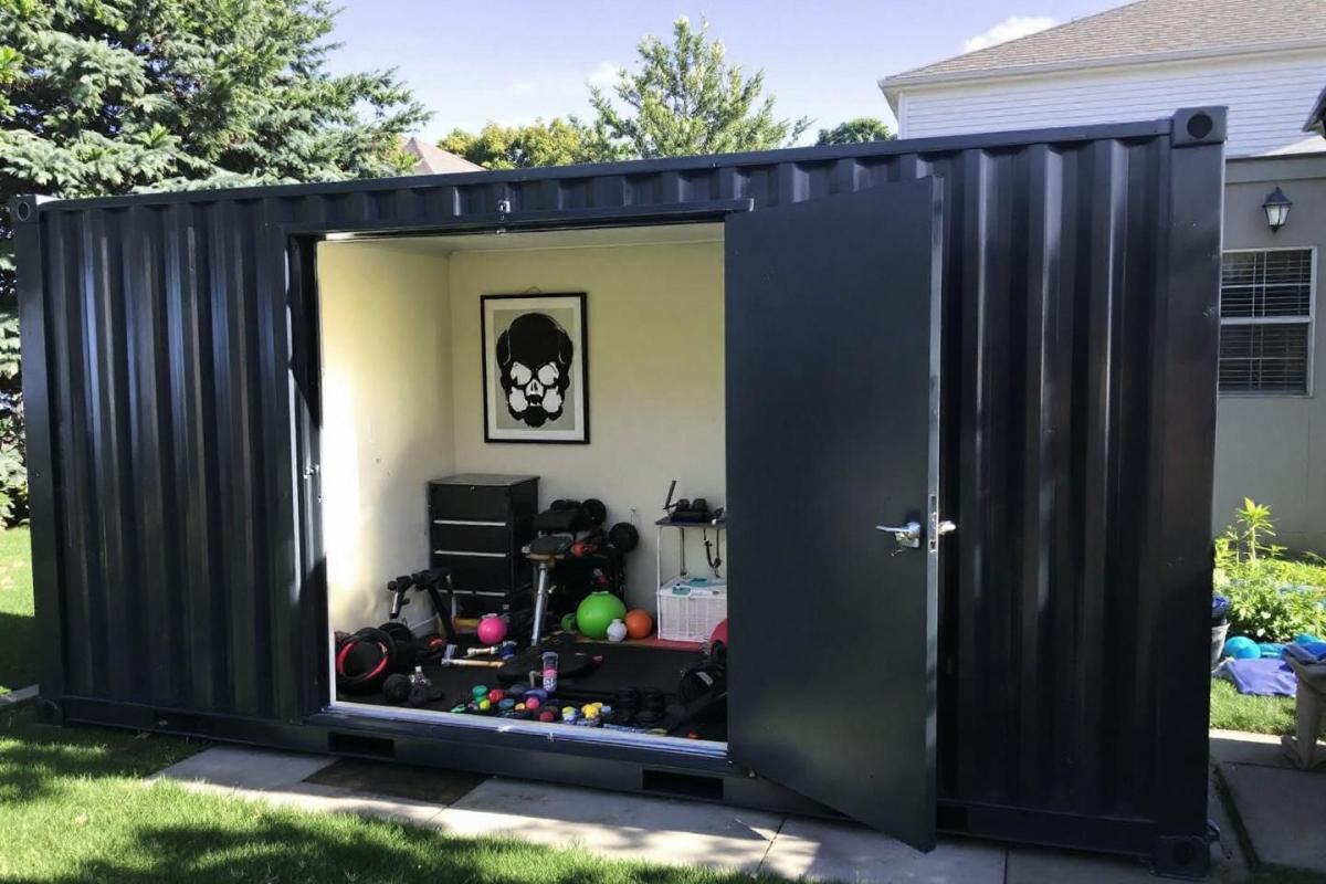 Salle de sport en container : ta box privée au fond du jardin pour t&rsquo;entraîner en paix