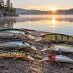 Poissons nageurs pour brochet et perche au bord d’un lac